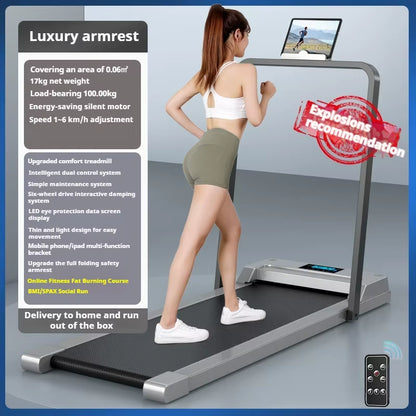 Electric Treadmill Small Folding Ultra-Quiet Walking Tablet Suitable for Home Indoor Gym Fitness Body Building Treadmills