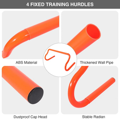 Agility Ladder Football Training Equipment - Includes Agility Ladder,Jump Rope, Agility Hurdles, Disc Cones,Soccer Training Equipment with Bag for Youth Adults