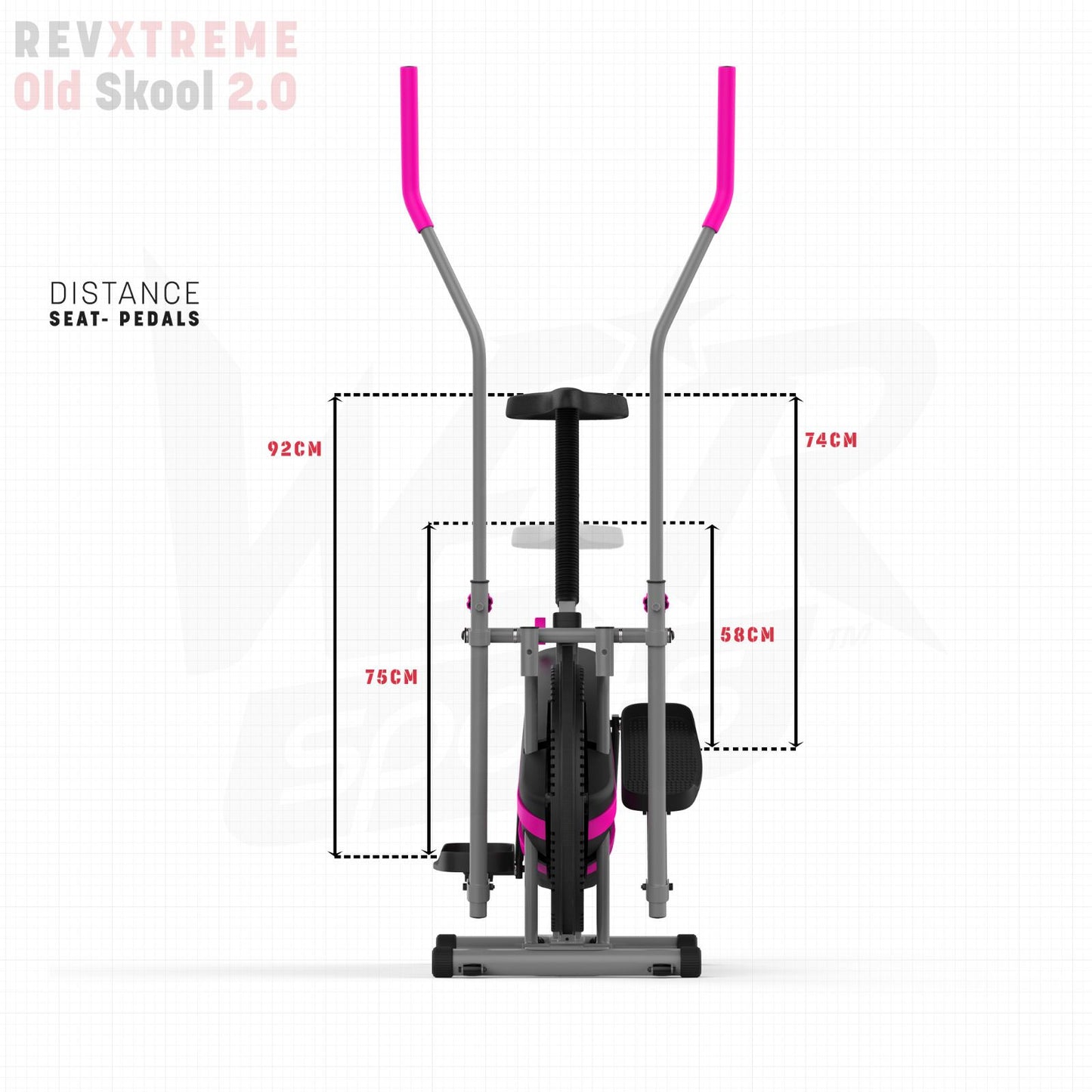 2-IN-1 Elliptical Cross Trainer and Exercise Bike Cardio Workout Machine