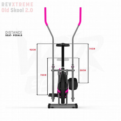 2-IN-1 Elliptical Cross Trainer and Exercise Bike Cardio Workout Machine