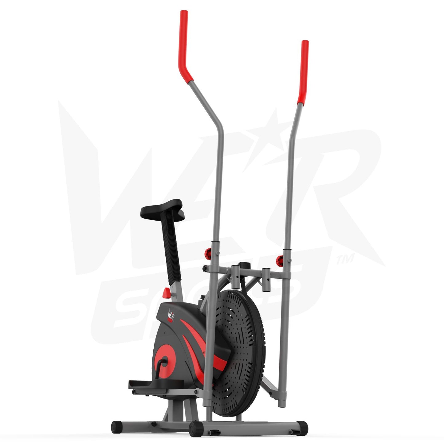 2-IN-1 Elliptical Cross Trainer and Exercise Bike Cardio Workout Machine