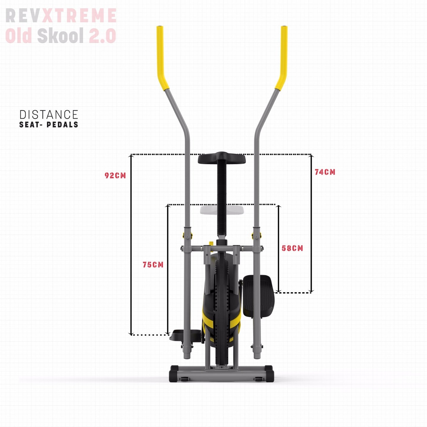 2-IN-1 Elliptical Cross Trainer and Exercise Bike Cardio Workout Machine