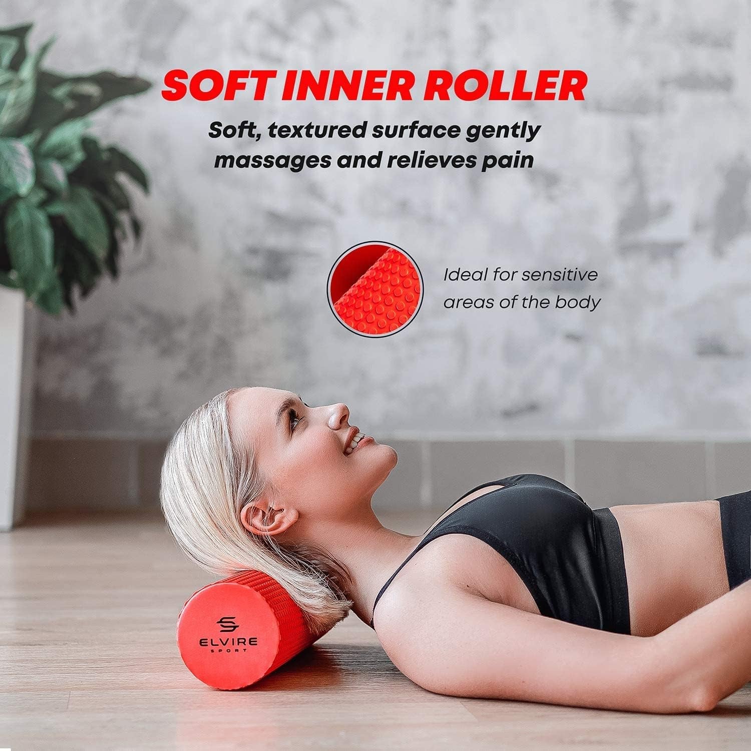 Foam Roller | Roller, Muscle Massage Ball for Deep Tissue Back, Legs, Feet, Neck or Plantar Fasciitis