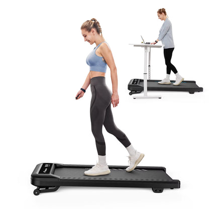 Walking Pad T14 Quiet under Desk Treadmills Home Gym Portable Walking Treadmill with Magnetic Remote Control LED Display