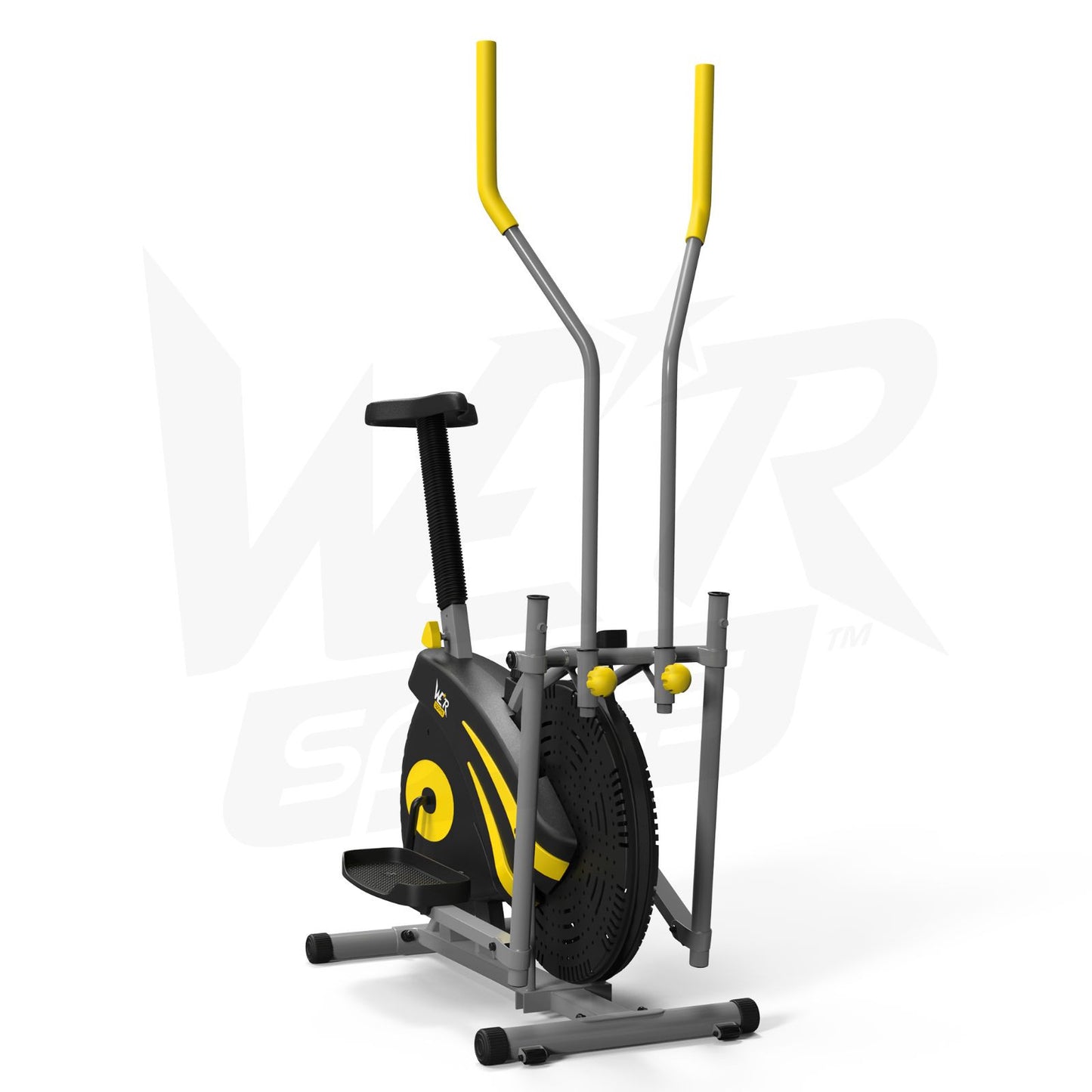 2-IN-1 Elliptical Cross Trainer and Exercise Bike Cardio Workout Machine