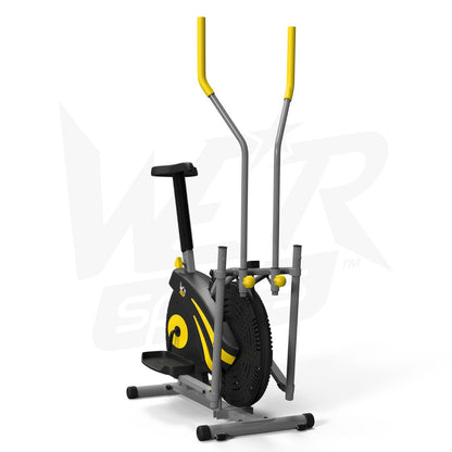 2-IN-1 Elliptical Cross Trainer and Exercise Bike Cardio Workout Machine