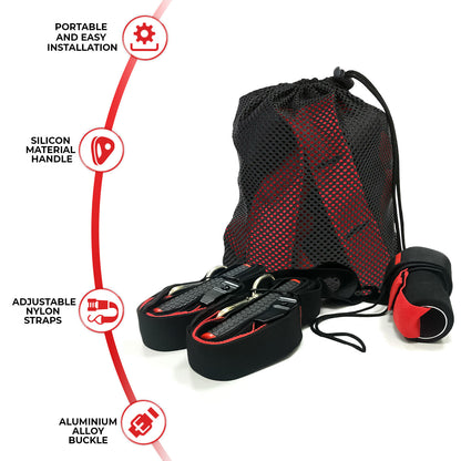 PRO SUSPENSION RESISTANCE BAND TRAINER WORKOUT TRAIN HOME GYM CROSSFIT EXERCISE