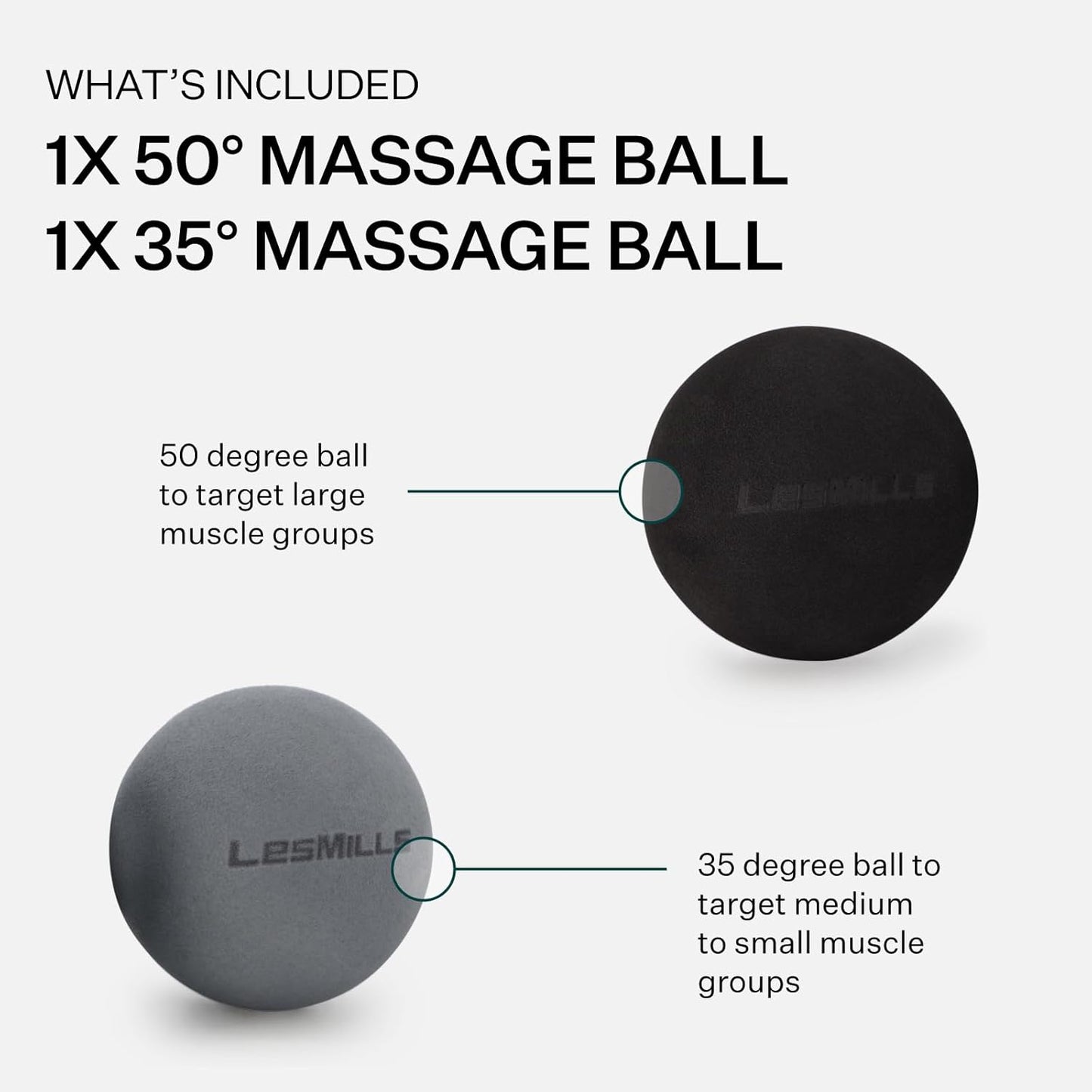 ™ Massage Ball Set, Ease Muscle Aches and Tension, 2 Densities to Change Firmness for Different Areas of Body