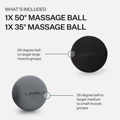 ™ Massage Ball Set, Ease Muscle Aches and Tension, 2 Densities to Change Firmness for Different Areas of Body