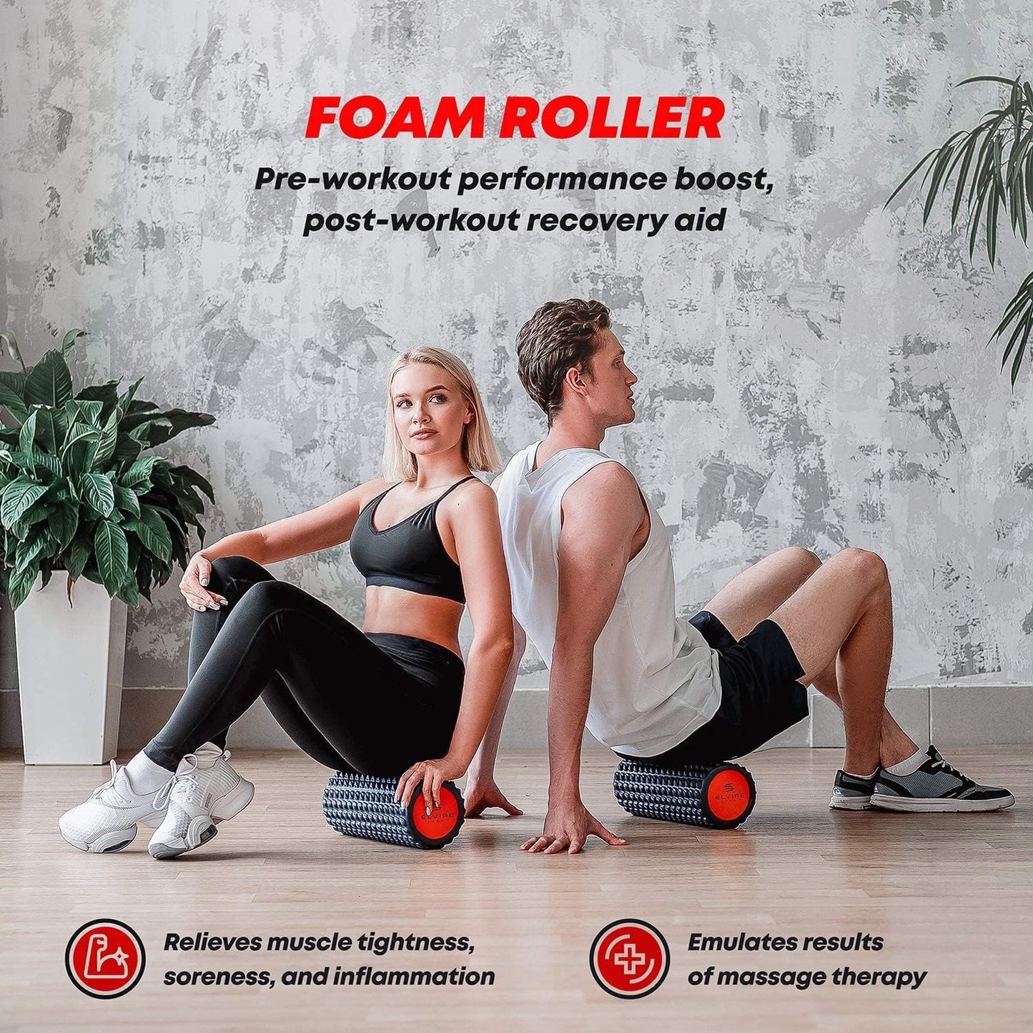 Foam Roller | Roller, Muscle Massage Ball for Deep Tissue Back, Legs, Feet, Neck or Plantar Fasciitis