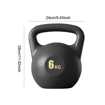 Water-Filled Kettlebell Dumbbells Fitness 4Kg/6Kg Soft anti Slip Grip Kettlebells Deep Squat Strength Trainer for Women Men Gym