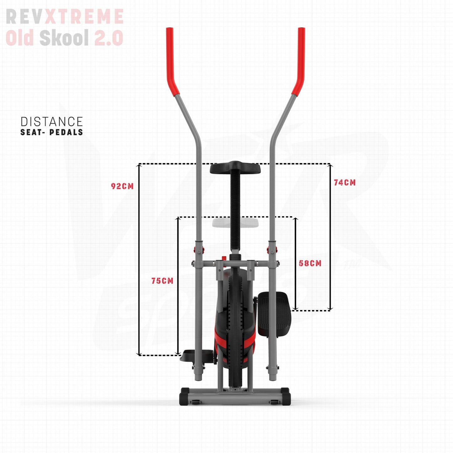 2-IN-1 Elliptical Cross Trainer and Exercise Bike Cardio Workout Machine