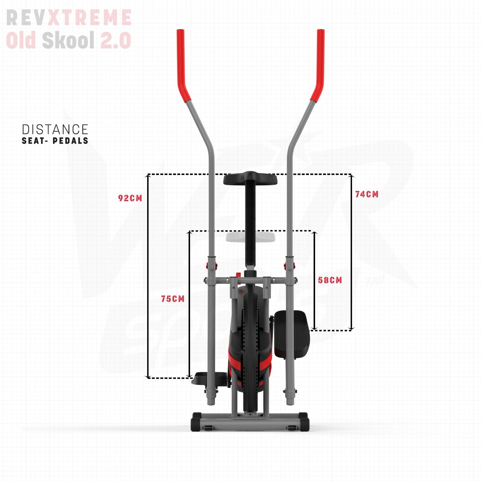 2-IN-1 Elliptical Cross Trainer and Exercise Bike Cardio Workout Machine