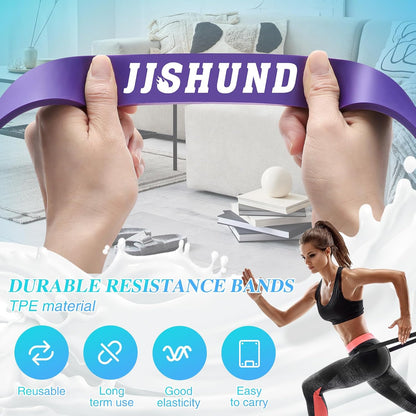 Resistance Bands Set, 5 Levels Exercise Bands Pull up Bands for Men Women, Pull up Assistance Bands for Strength Training, Pilates, Yoga, Muscle Toning, Body Stretching