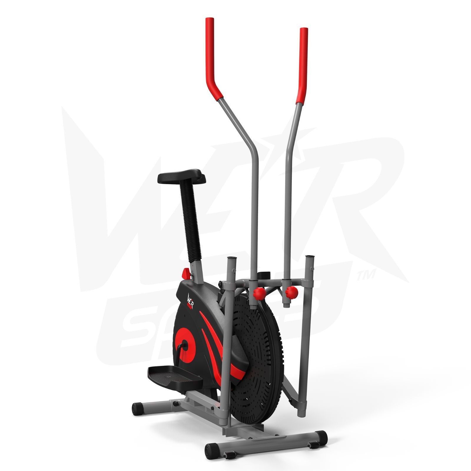 2-IN-1 Elliptical Cross Trainer and Exercise Bike Cardio Workout Machine