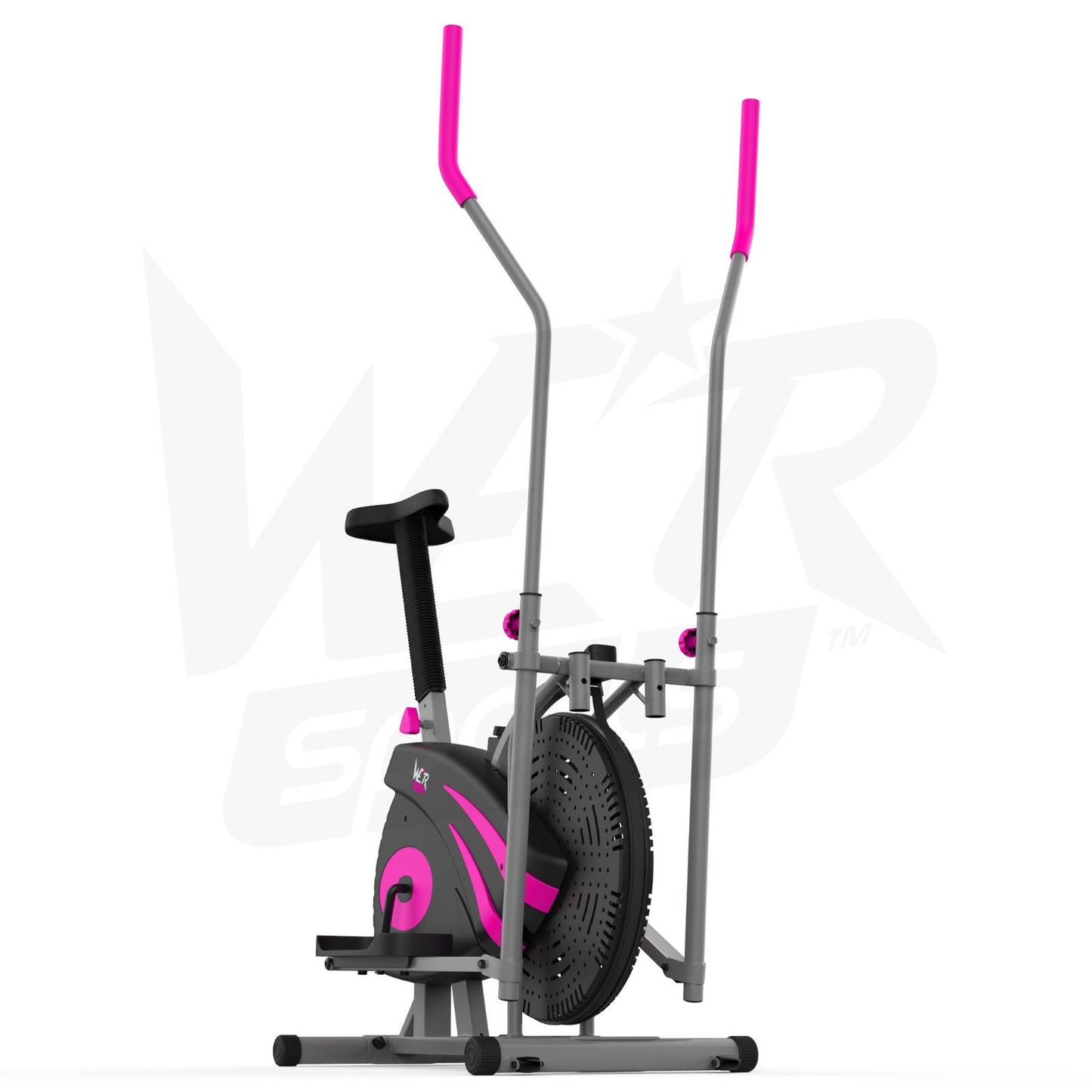 2-IN-1 Elliptical Cross Trainer and Exercise Bike Cardio Workout Machine