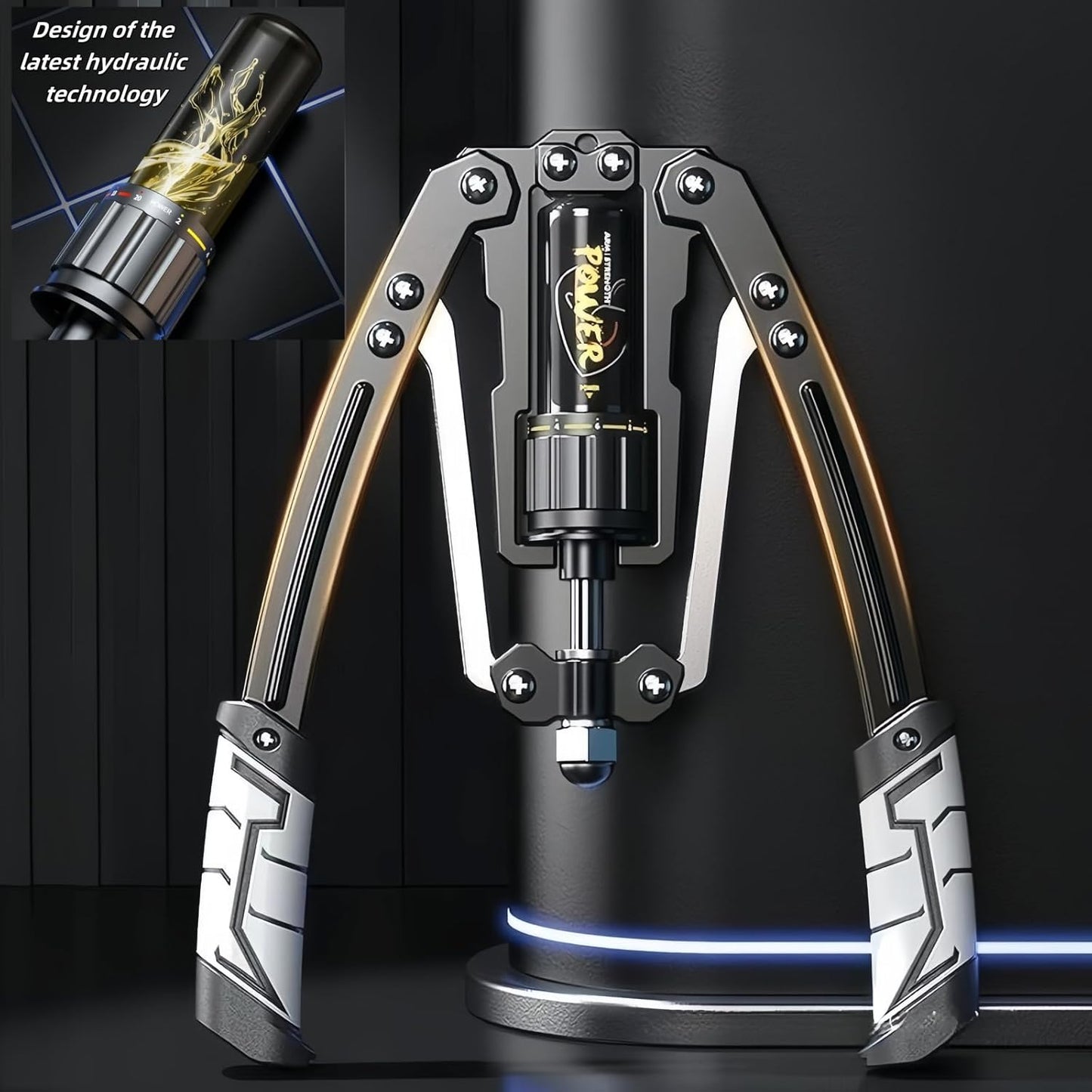 Adjustable Torsion Arm Fitness Machine,10-200Kg Hydraulic Power Exerciser,Arm Exercise Equipment,Chest Exerciser for Men,Fitness Chest Expander for Professional Strength Training