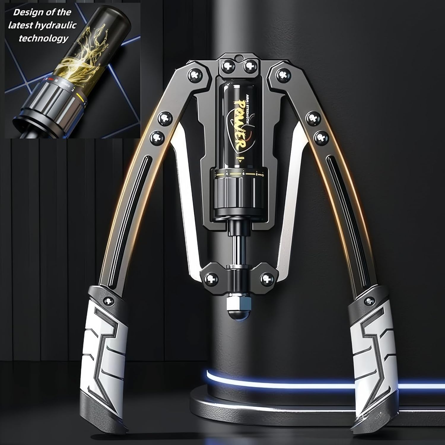 Adjustable Torsion Arm Fitness Machine,10-200Kg Hydraulic Power Exerciser,Arm Exercise Equipment,Chest Exerciser for Men,Fitness Chest Expander for Professional Strength Training