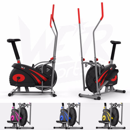 2-IN-1 Elliptical Cross Trainer and Exercise Bike Cardio Workout Machine