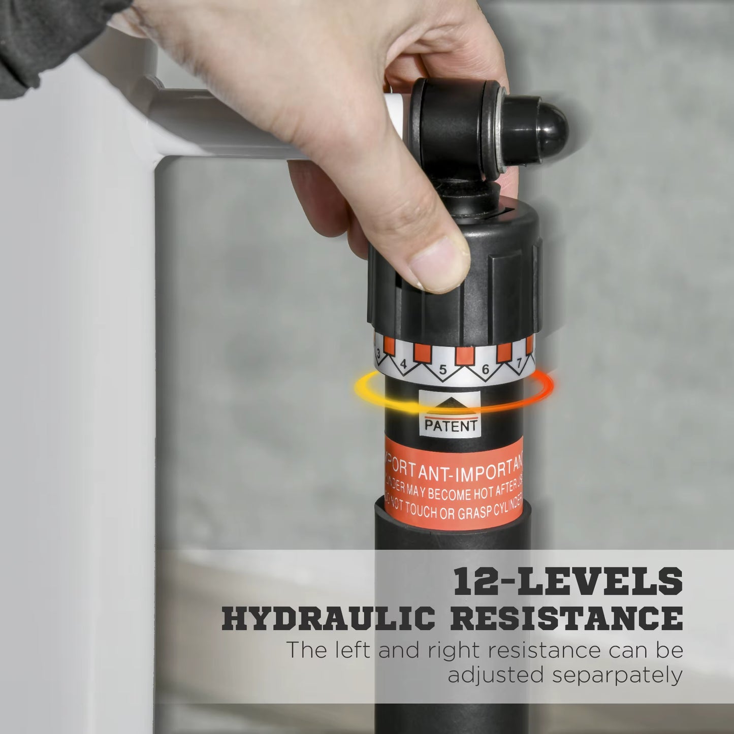 Stepper Machine for Home, Foldable Stair Stepper with 12-Level Hydraulic Resistance, Stair Climber with LCD Monitor