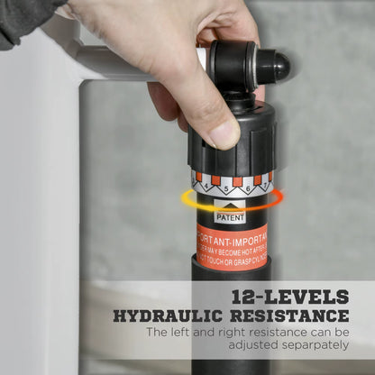 Stepper Machine for Home, Foldable Stair Stepper with 12-Level Hydraulic Resistance, Stair Climber with LCD Monitor