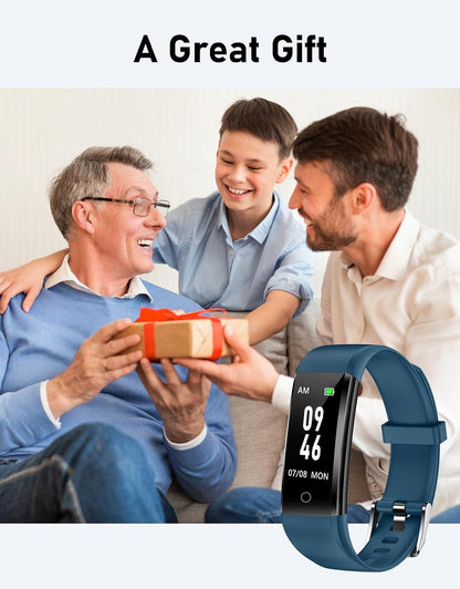 Pedometer Watch Fitness Watch No Bluetooth/App/Phone Required,Fitness Tracker with Step Counter Calories Counter Sleep Monitor for Walking Running