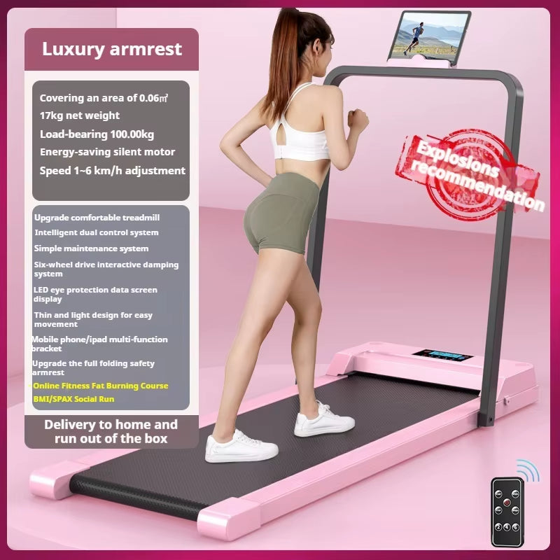 Electric Treadmill Small Folding Ultra-Quiet Walking Tablet Suitable for Home Indoor Gym Fitness Body Building Treadmills