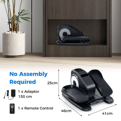 Under Desk Elliptical Machine with Display Screen and Remote Control