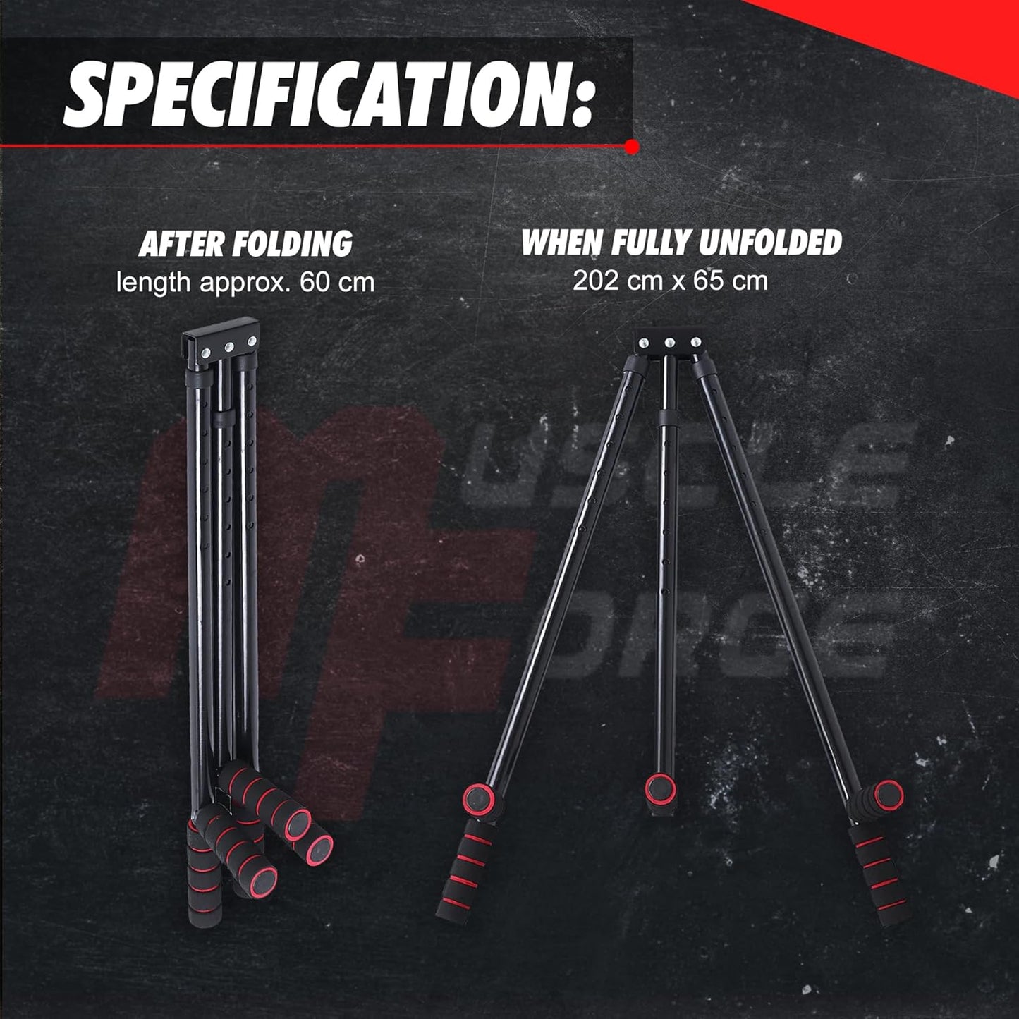 3 Bar Leg Stretcher for Splits and Adductor Stretch - 6 Levels Leg Spreader to 180°, Split Machine Trainer for Martial Arts, Ballet, Stretching Equipment with Grips and Strap Attached