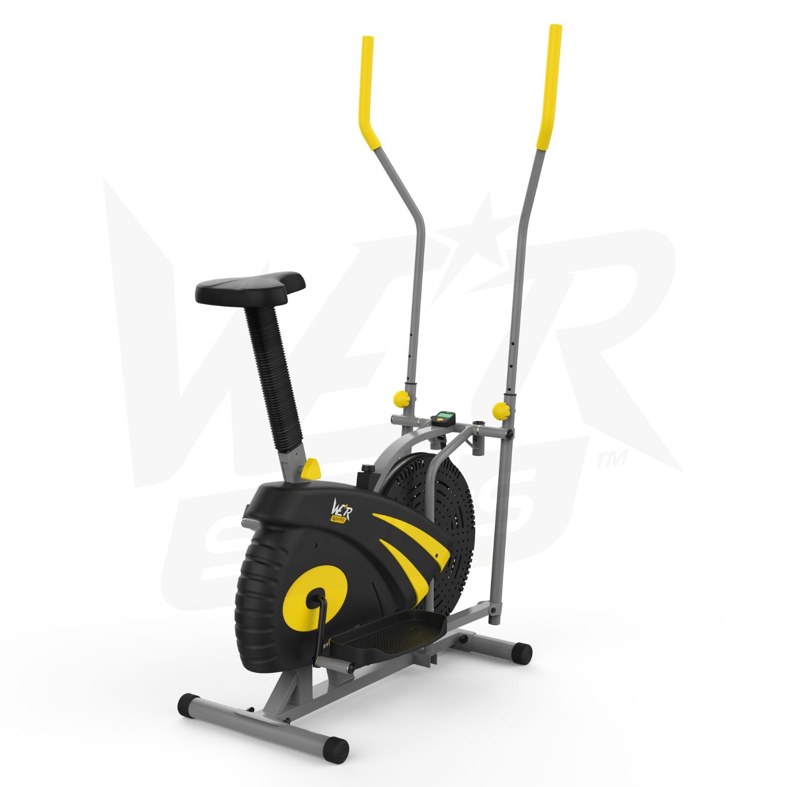 2-IN-1 Elliptical Cross Trainer and Exercise Bike Cardio Workout Machine