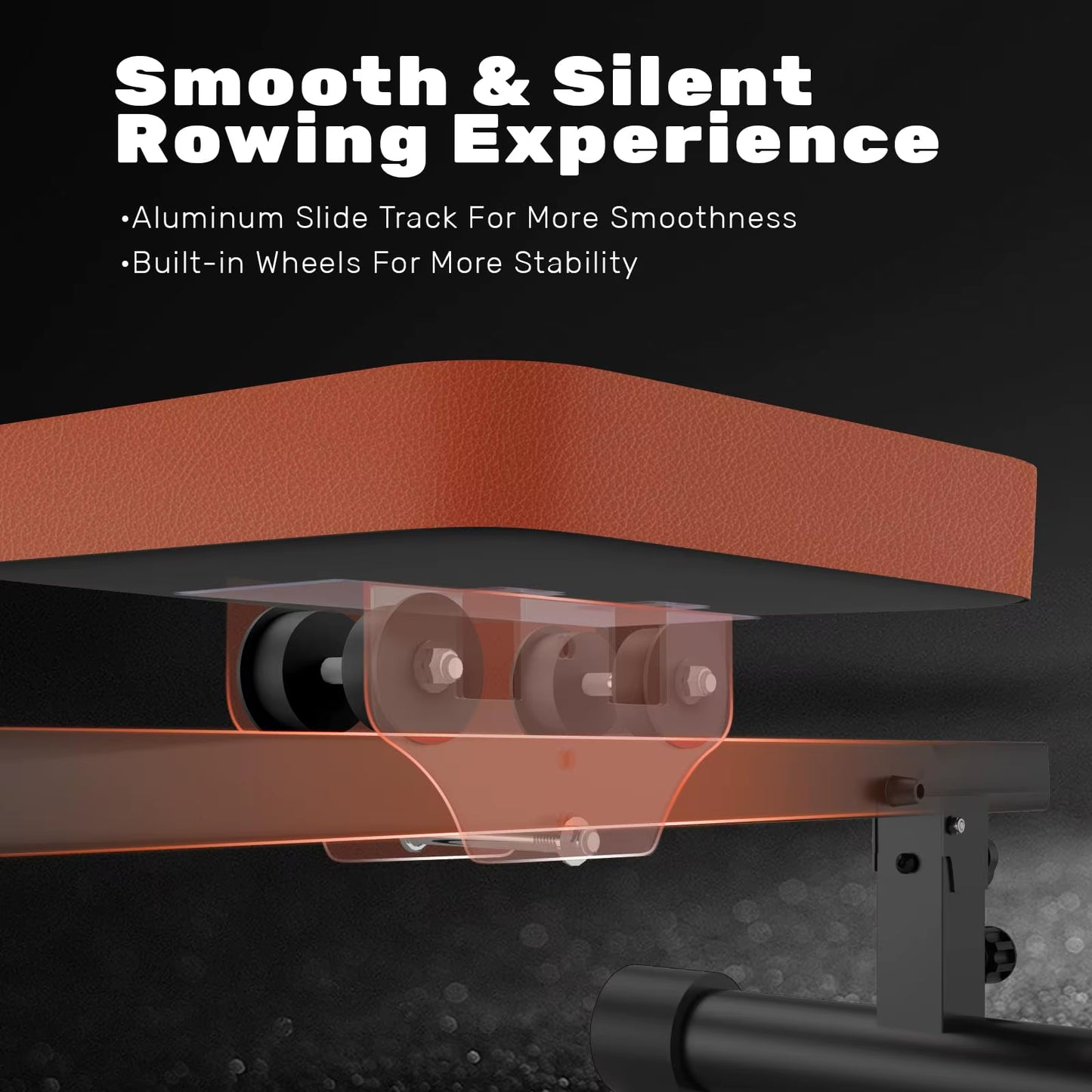 Magnetic Rowing Machine, Rowing Machines for Home Gym, 160KG/350 LBS Weight Capacity, 16 Levels of Quiet Resistance