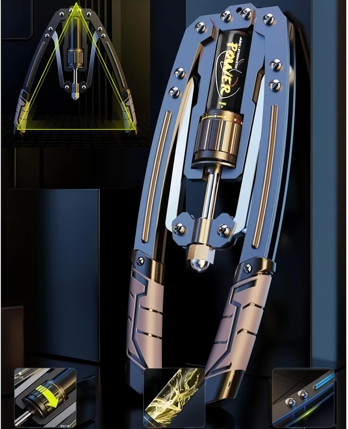 Adjustable Torsion Arm Fitness Machine,10-200Kg Hydraulic Power Exerciser,Arm Exercise Equipment,Chest Exerciser for Men,Fitness Chest Expander for Professional Strength Training