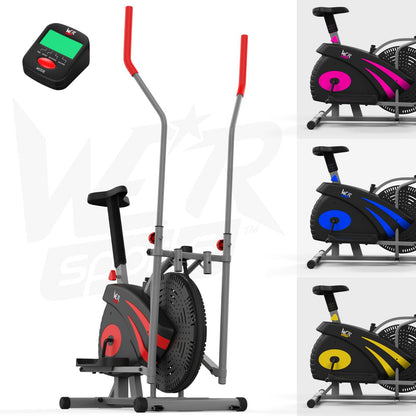2-IN-1 Elliptical Cross Trainer and Exercise Bike Cardio Workout Machine