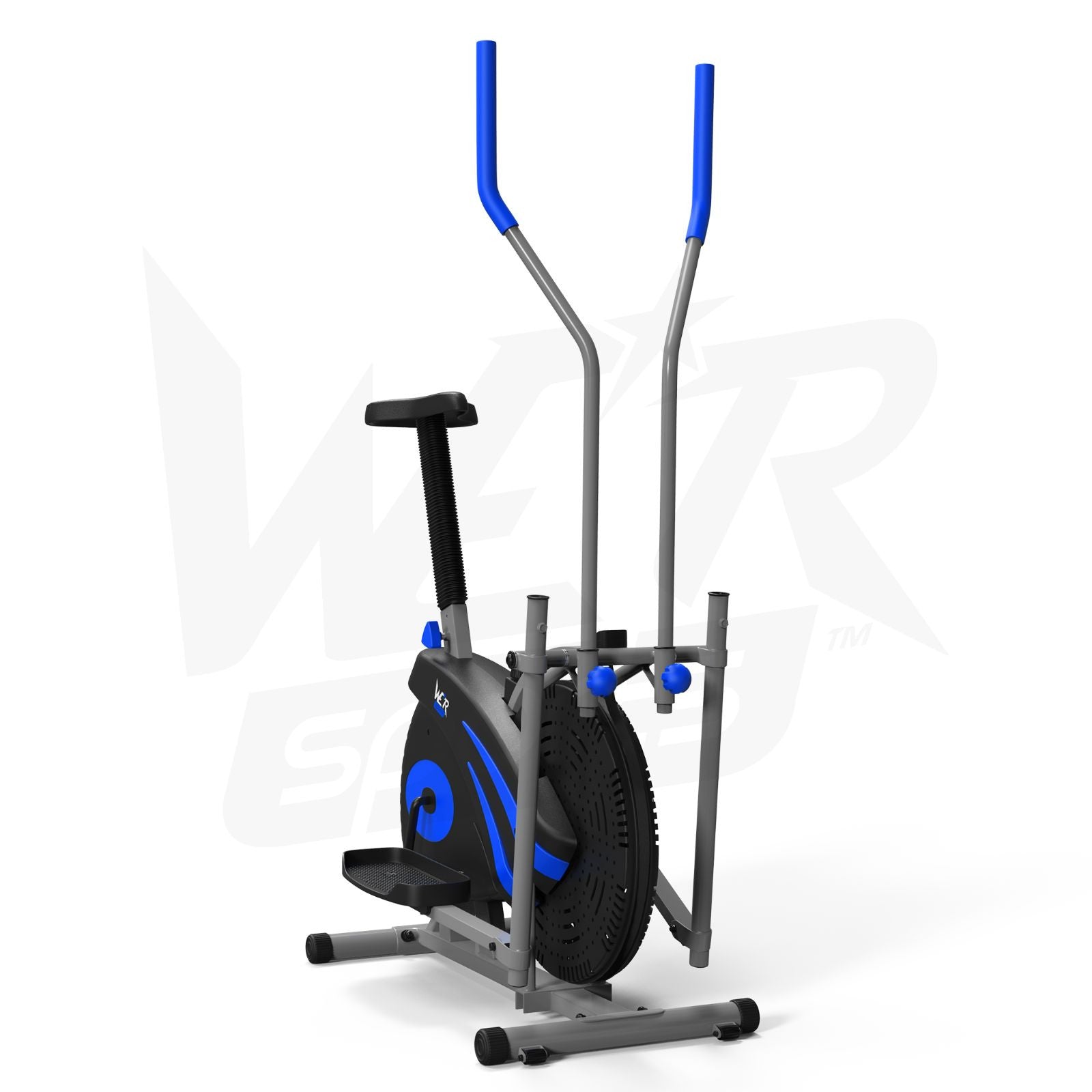 2-IN-1 Elliptical Cross Trainer and Exercise Bike Cardio Workout Machine