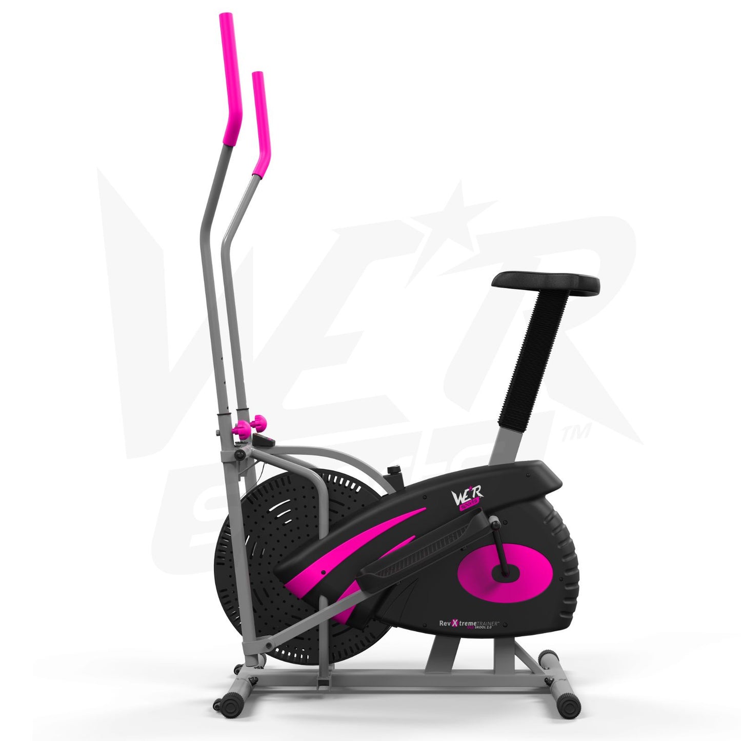 2-IN-1 Elliptical Cross Trainer and Exercise Bike Cardio Workout Machine