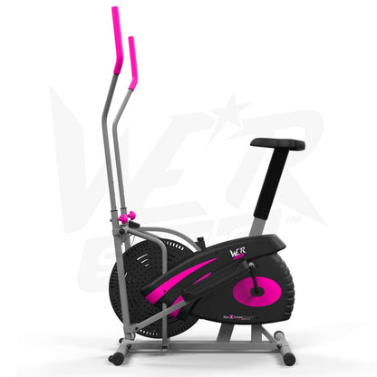 2-IN-1 Elliptical Cross Trainer and Exercise Bike Cardio Workout Machine