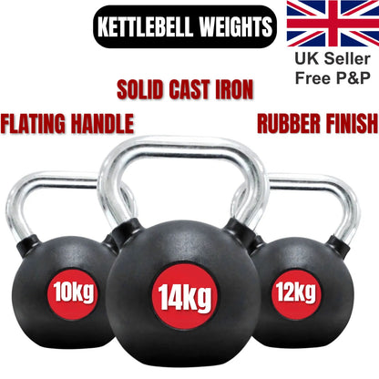 Kettlebells Cast Iron Weight Set Home Gym Back Workout Exercise Training 4-14Kg