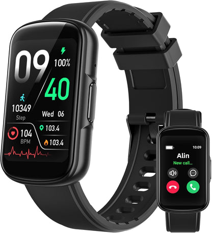 Fitness Tracker Answer/Make Calls, 1.57" Fitness Watch with 24/7 Heart Rate, Sleep Tracker, IP68 Smartwatch for Men Women with 110+ Sports, Step Counter, Calories, Activity Trakcer