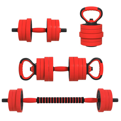 4-In-1 Adjustable Weight Dumbbells Set, Used as Barbell, Kettlebell, Push up Stand, Free Weights Set for Men and Women